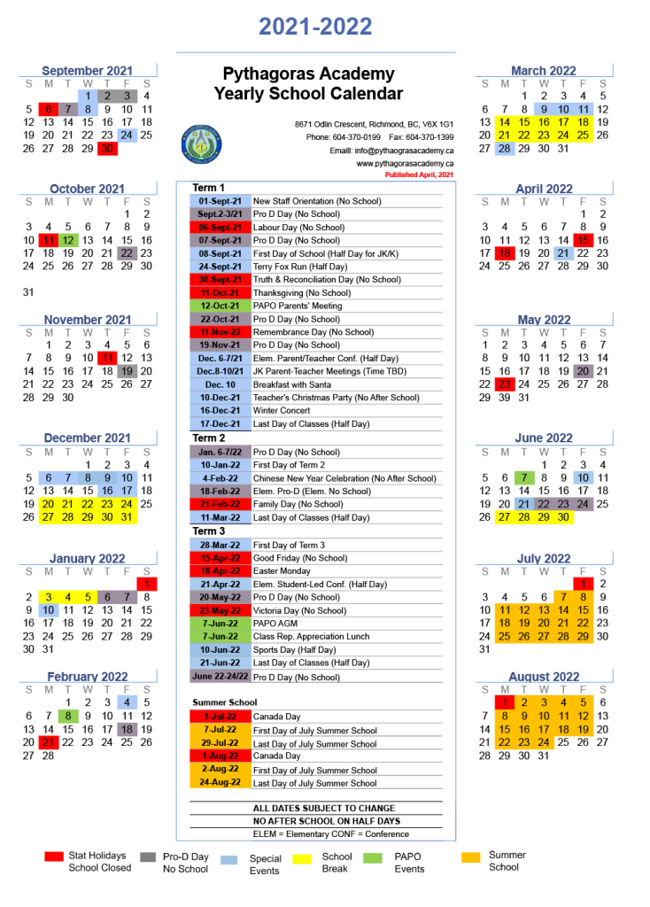 Western Washington University Calendar 2023 Academic Calendar - Pythagoras Academy