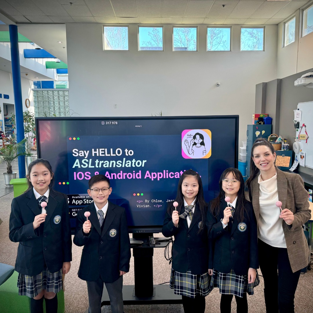 Pythagoras Academy A.I. Club Triumphs at World Artificial Intelligence Competition for Youth “WAICY,” Unveils Innovative ASL Translator App